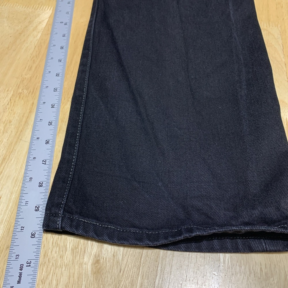 Vtg 90s Levis 501 Jeans Mens Tag 40x30 Black Denim Button Fly - Picture 7 of 10